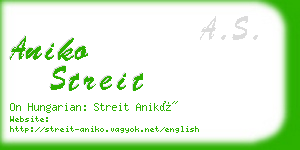 aniko streit business card